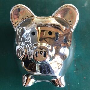 Silver Piggy Bank